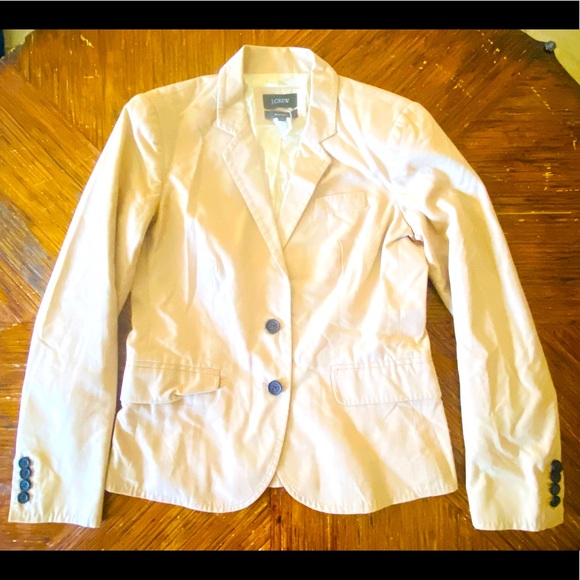 J. Crew Khaki Schoolboy Blazer Jacket Sz 0